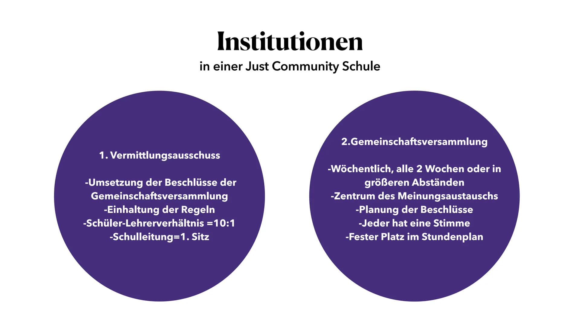 81-
Just Community Schools
nach Kohlberg
Eine Präsentation von Marie Reinhold Gliederung
1. Kohlbergs Moralentwicklung
2. Definition Just Co