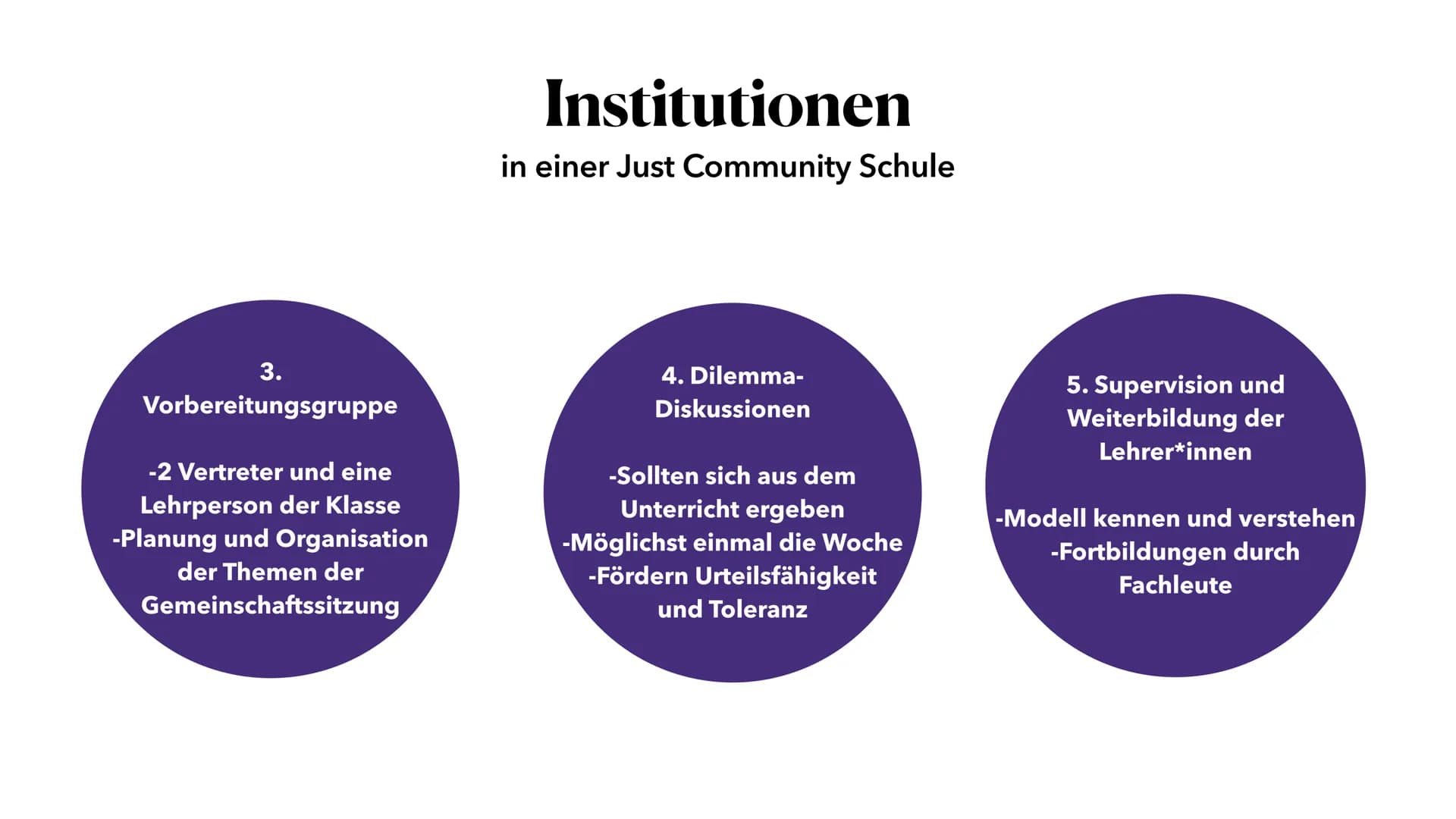 81-
Just Community Schools
nach Kohlberg
Eine Präsentation von Marie Reinhold Gliederung
1. Kohlbergs Moralentwicklung
2. Definition Just Co