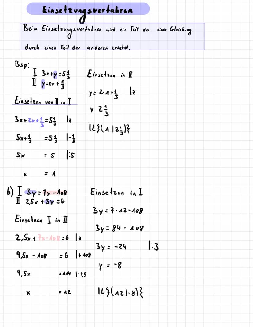 Lineare Gleichungen
mit zwei Variablen
Gleichungen des Typen ax+by=e heißen lineare Gleichungen mit ewer Variablen
Für lineare Gleichungen d