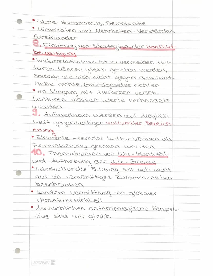 Grundlagen
10 Ziele
Historische
Phasierung
7 Disuurse
Grundrichtungen:
->Begegnung
→ Kulturen der Minder- und
Mehrheitsgesellschaft bereiche