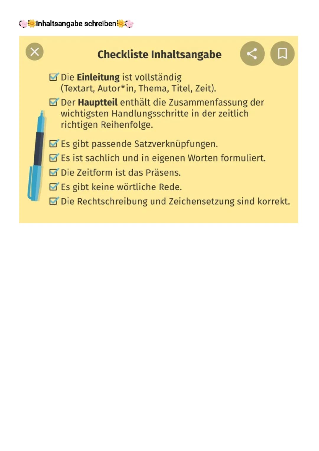Inhaltsangabe schreiben 