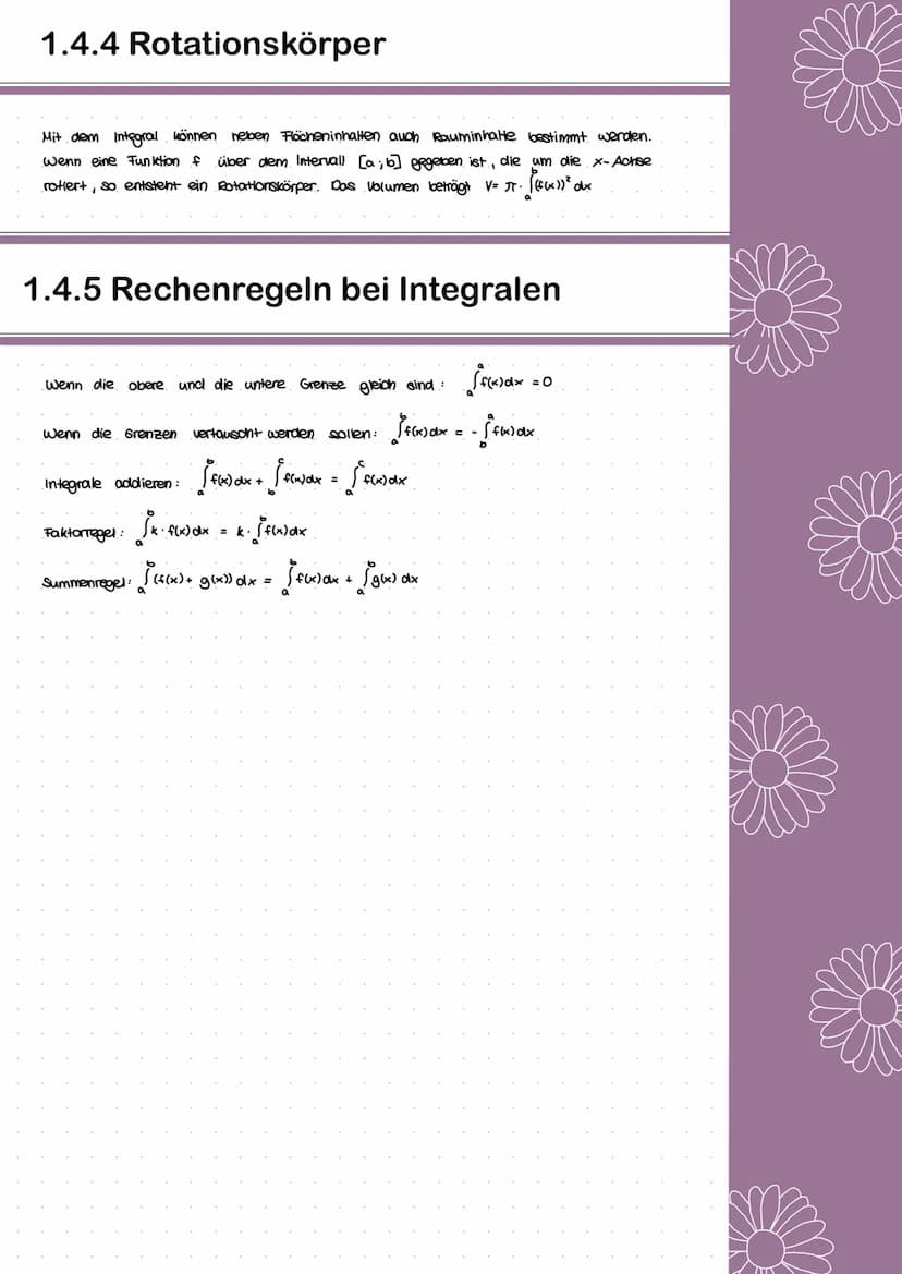 Mathe
Lernzettel
Abitur 2022 Inhaltsverzeichnis
1.Analysis
1.1 Ableitung
1.1.1 Grundlagen und Definition
1.1.2 Ableitungsregeln
1.1.3 Spezie