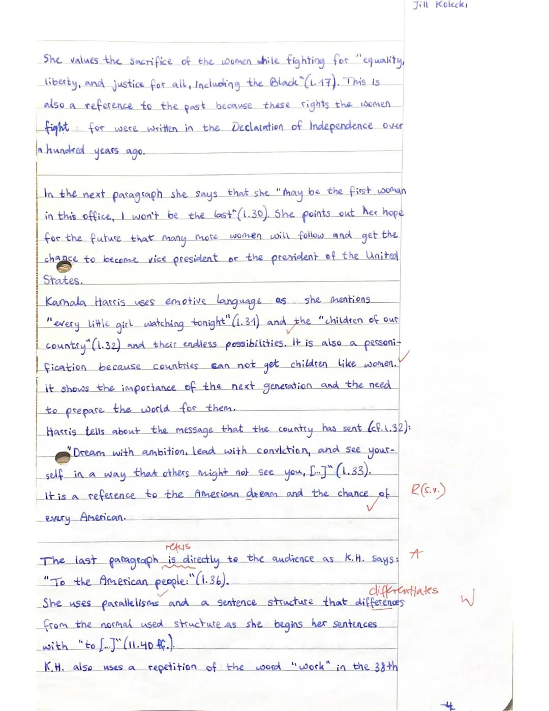 Written Exam No. 1 American Dream - American realities
Bearbeitungszeit: 135 Minuten
Klausurstart: 10:35-12:50 Uhr
Q1 Englisch GK
Name: Jill