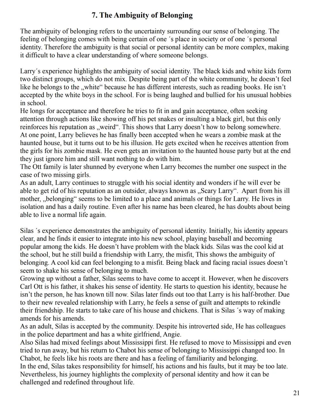 Reading Journal
- ,,Crooked
Letter, Crooked
Letter“ by Tom
Franklin Table of Contents
1. First Thoughts on the Novel (p. 1)
2. Chapter Overv