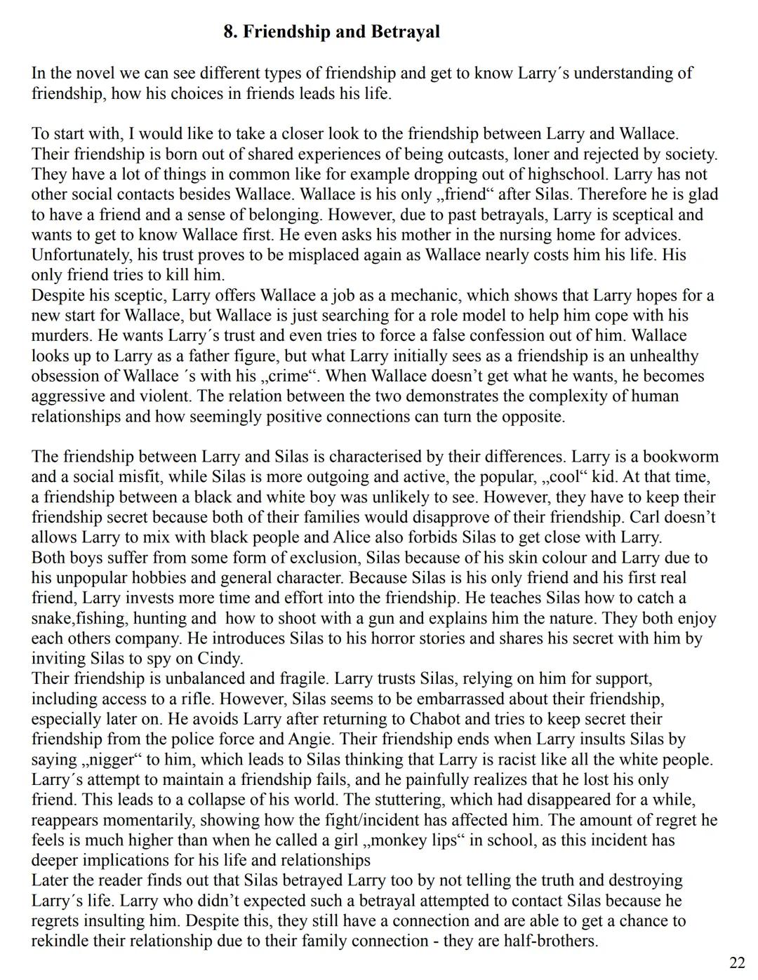 Reading Journal
- ,,Crooked
Letter, Crooked
Letter“ by Tom
Franklin Table of Contents
1. First Thoughts on the Novel (p. 1)
2. Chapter Overv