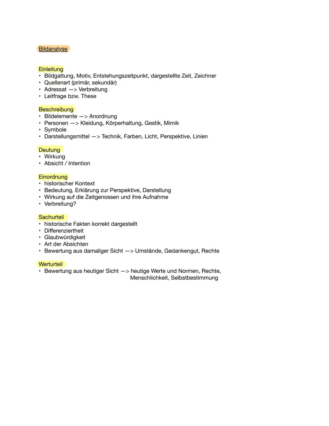 Bildanalyse
Einleitung
• Bildgattung, Motiv, Entstehungszeitpunkt, dargestellte Zeit, Zeichner
Quellenart (primär, sekundär)
• Adressat -> V