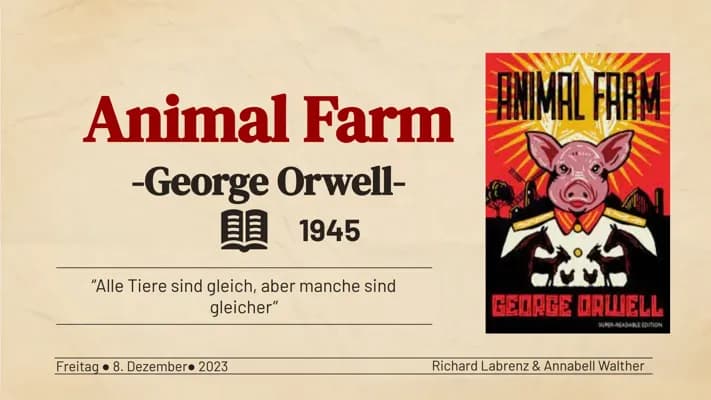 Know Animal Farm von George Orwell thumbnail