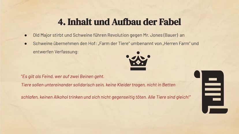 Animal Farm
-George Orwell-
1945
"Alle Tiere sind gleich, aber manche sind
gleicher"
Freitag ● 8. Dezember 2023
ANIMAL FARM
GEORGE ORWELL
SU