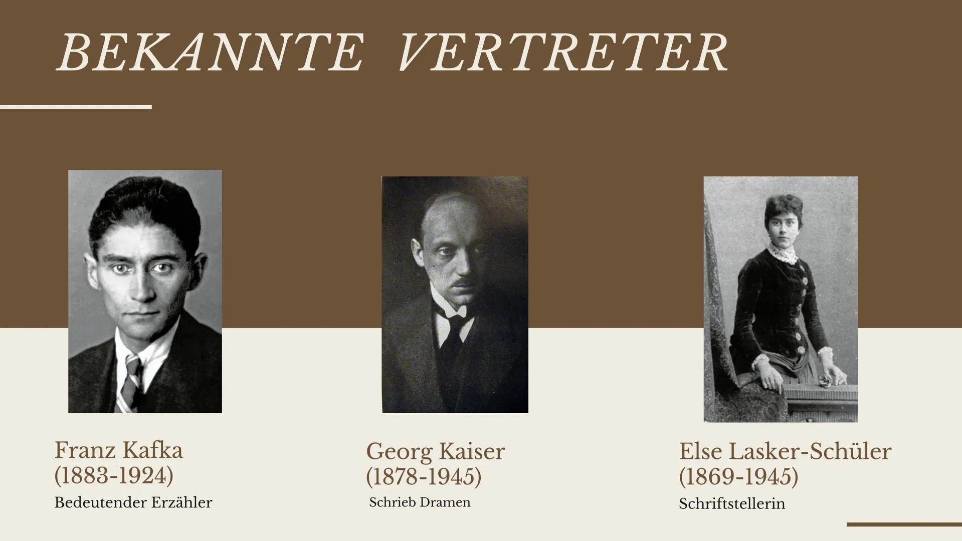 # ÜBERBLICK EINER EPOCHE

Expressionismus

Von Emma Delfs und Laeticia Schrader

on
uf da
follen, fein Tod und
t zweifeln
Blutvergießen sey 