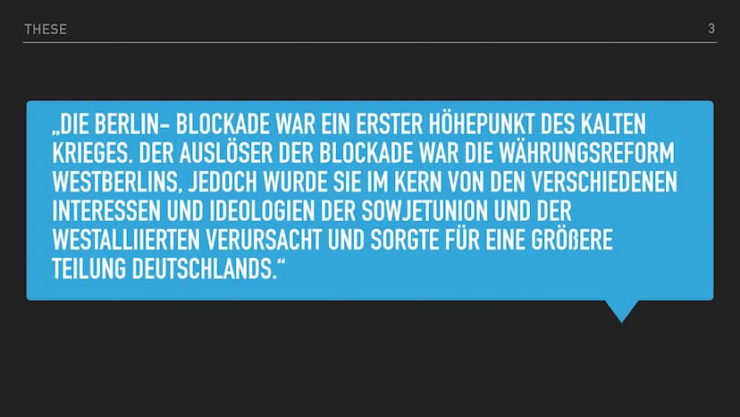 1945 1961 1. PHASES KALTEN KRIEGES
NE BERLI
VON LUKAS UND SEMIN
BLOCKADE INHALTSVERZEICHNIS
▸ Einordnung in den Verlauf des Kalten Krieges
▸