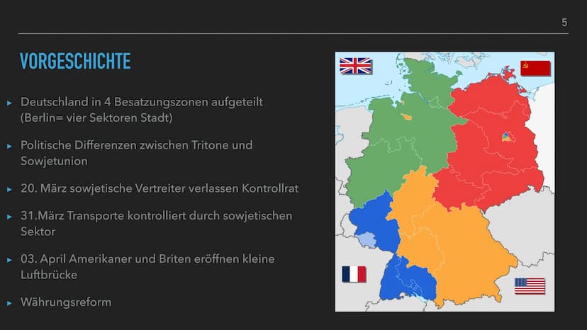 1945 1961 1. PHASES KALTEN KRIEGES
NE BERLI
VON LUKAS UND SEMIN
BLOCKADE INHALTSVERZEICHNIS
▸ Einordnung in den Verlauf des Kalten Krieges
▸