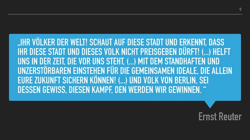 1945 1961 1. PHASES KALTEN KRIEGES
NE BERLI
VON LUKAS UND SEMIN
BLOCKADE INHALTSVERZEICHNIS
▸ Einordnung in den Verlauf des Kalten Krieges
▸