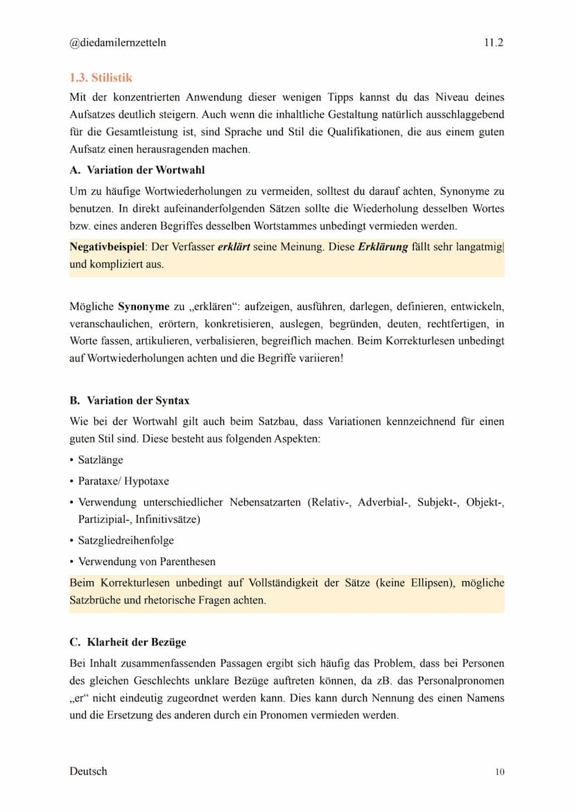 @diedamilernzetteln
Deutsch Klausur 11.2
1. Epochen
1.1. Aufklärung
Die Epoche der Aufklärung¹ betrifft ungefähr den Zeitraum von 1720 bis 1