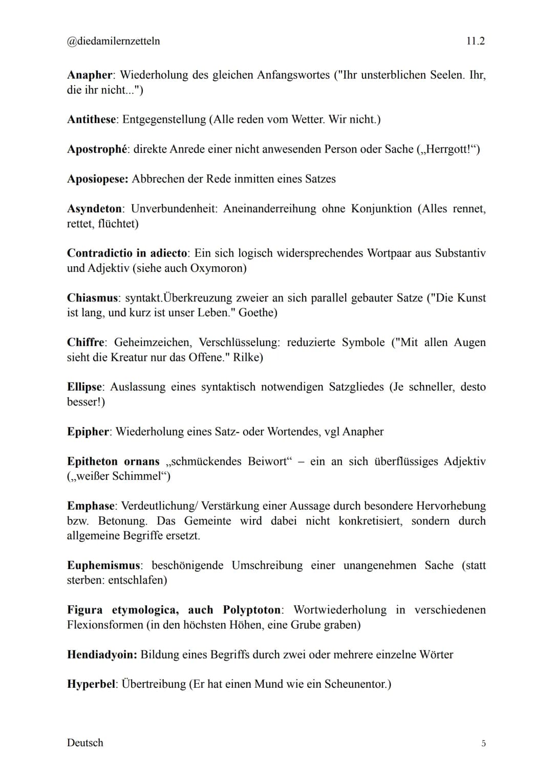 @diedamilernzetteln
Deutsch Klausur 11.2
1. Epochen
1.1. Aufklärung
Die Epoche der Aufklärung¹ betrifft ungefähr den Zeitraum von 1720 bis 1