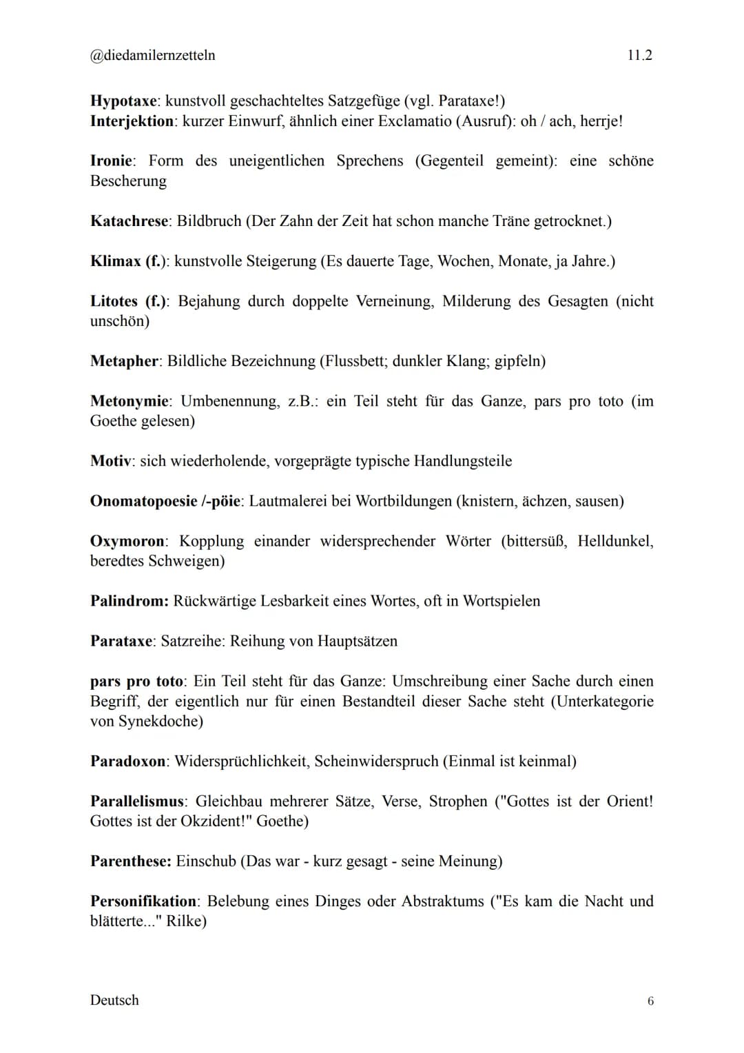 @diedamilernzetteln
Deutsch Klausur 11.2
1. Epochen
1.1. Aufklärung
Die Epoche der Aufklärung¹ betrifft ungefähr den Zeitraum von 1720 bis 1