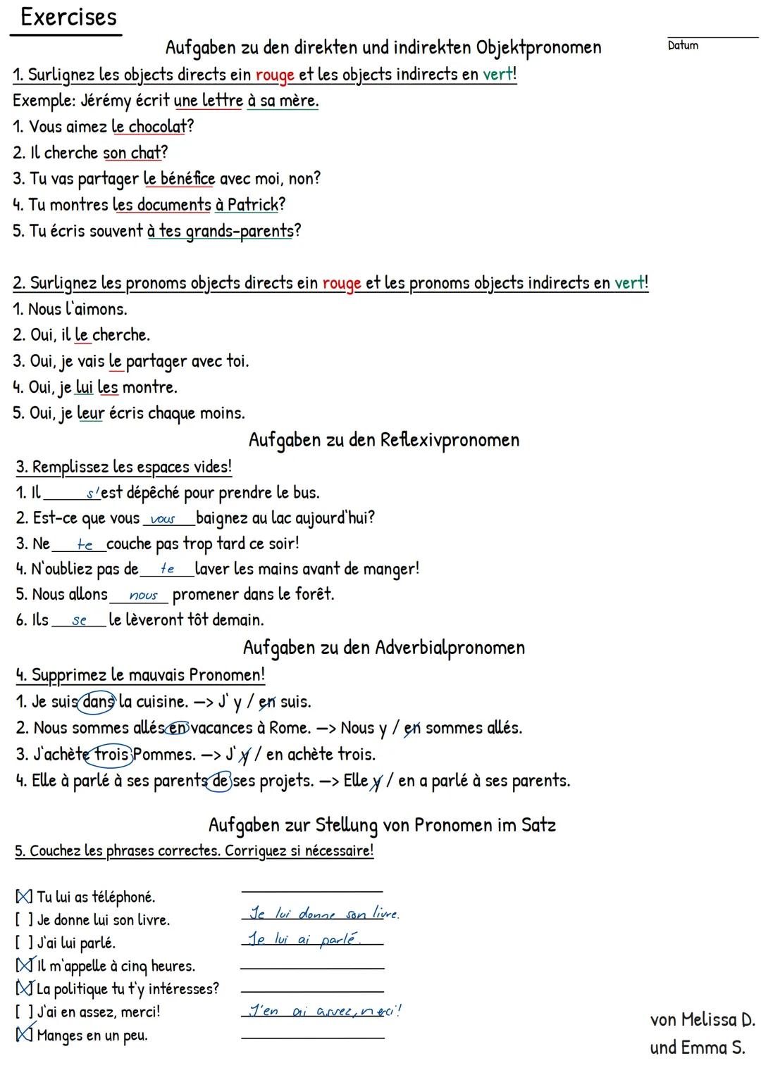 DIE UNVERBUNDENEN PERSONALPRONOMEN
Warum unverbunden?
-> diese, sind anders als die verbundenenen Personalpronomen
(je,tu,il,elle,etc....), 