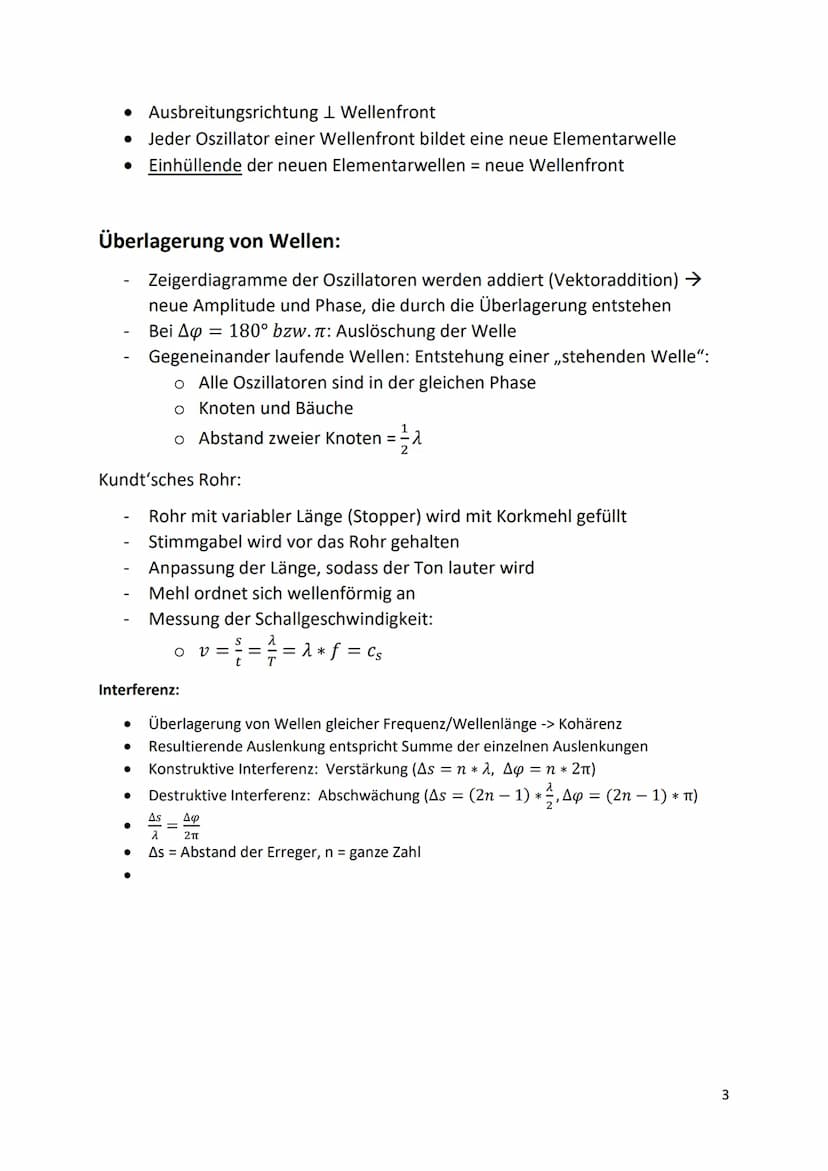 Schwingungen:
Definition:
● Bewegung zwischen 2 Umkehrpunkten durch einen Ruhepunkt
● Periodische Bewegung
• Zeitliche und räumliche Symmetr