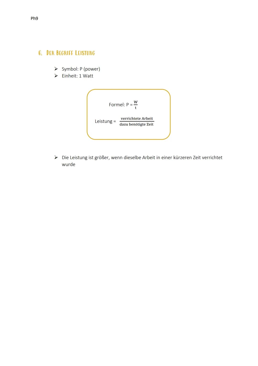 Ph9
Energie und Energieformen:
Mechanische Energie
1. ENERGIE ALS ERHALTUNGSGRÖBE
Energie ist eine physikalische Größe
▸ Ein Körper kann mit