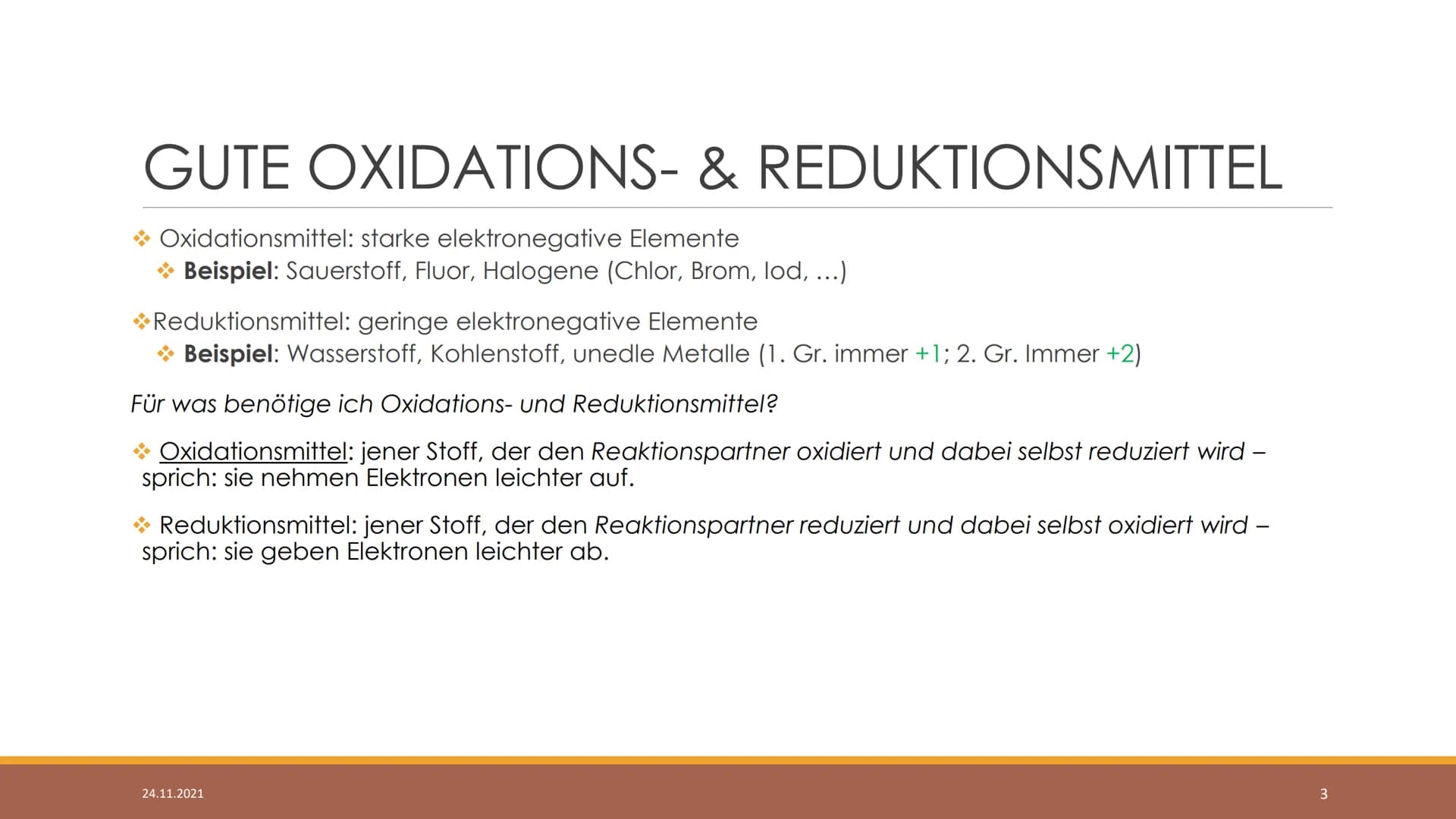 REDOX-REAKTIONEN
HILFESTELLUNGEN
24.11.2021
HOFER, 3A
1 WAS SIND REDOXREAKTIONEN?
Elektronenübertragungsreaktionen sprich: bei diesem Thema 