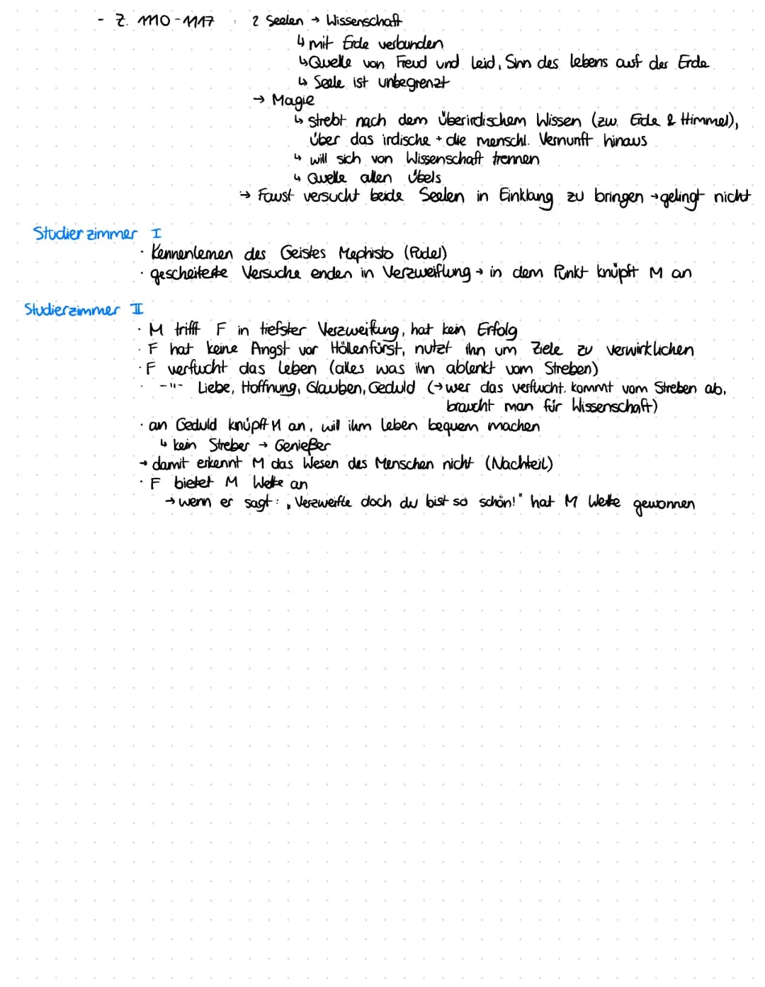 Faust 1 - Wiederholung
- Prolog: :3 Erzengel.
→ sind Siener des Herm
→sie loben ohne Ende die Schöpfung des Herm
Raphael - Sonnensystem.
→ G