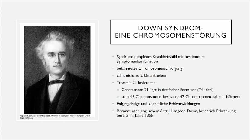 TRISOMIE 21
Victoria Römisch-27.04.21
QII-Bio-Sandt I. Grundlegendes
o Downsyndrom
o Symptomatik
o Auswirkungen
2. Genetik
o Das dritte Chro