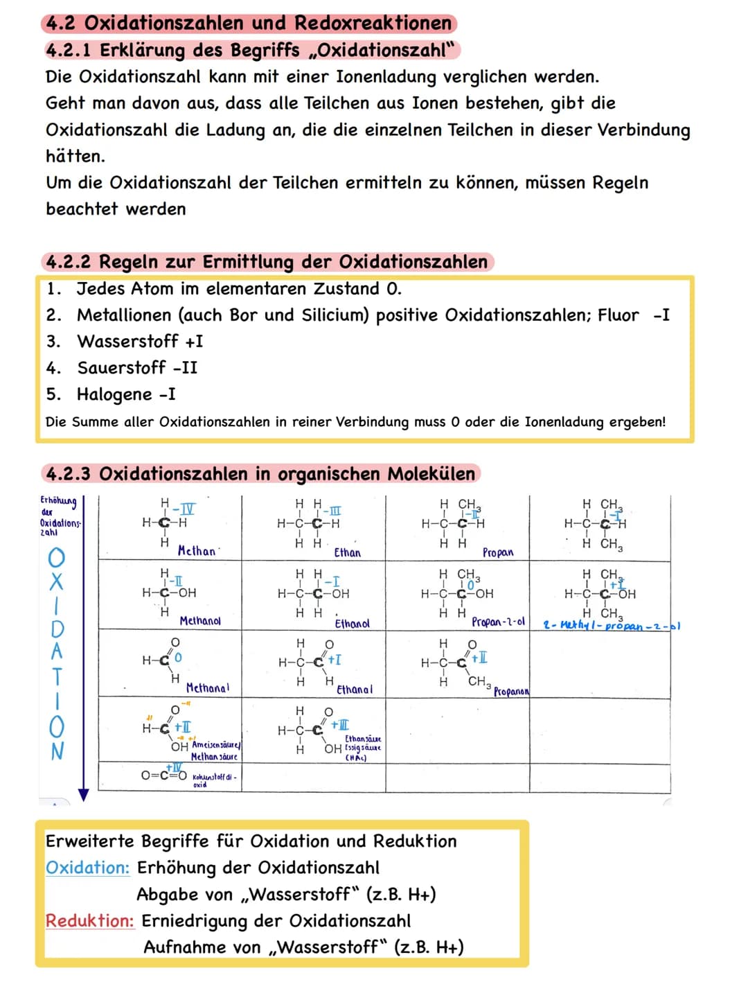 4.1 Redoxbegriff / erweiterter Redoxbegriff
Oxidation
einfacher Begriff: Aufnahme von Sauerstoff
4 Agis) + O₂(g)
Ox.
2 A9₂0
erweiterter Begr