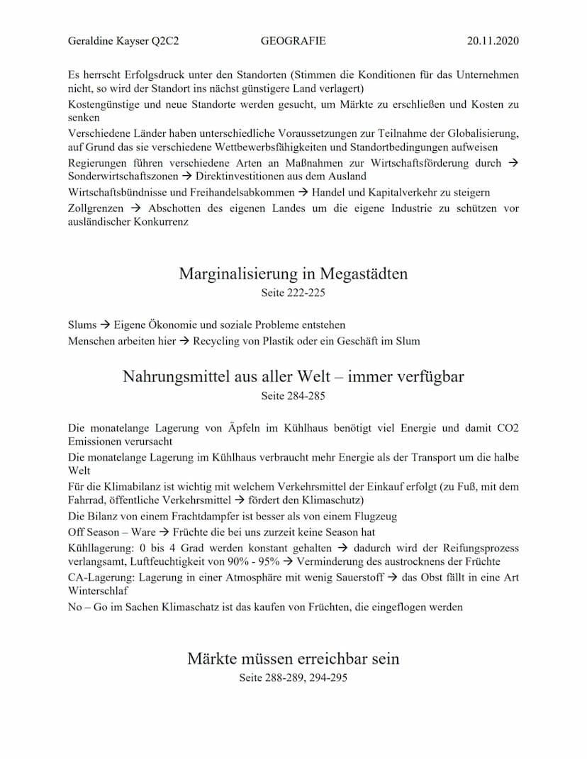 Geraldine Kayser Q2C2
Was ist Globalisierung?
,,Was die Weltwirtschaft angeht, so ist sie verflochten". Ob Finanzkrise, Schweinegrippe oder
