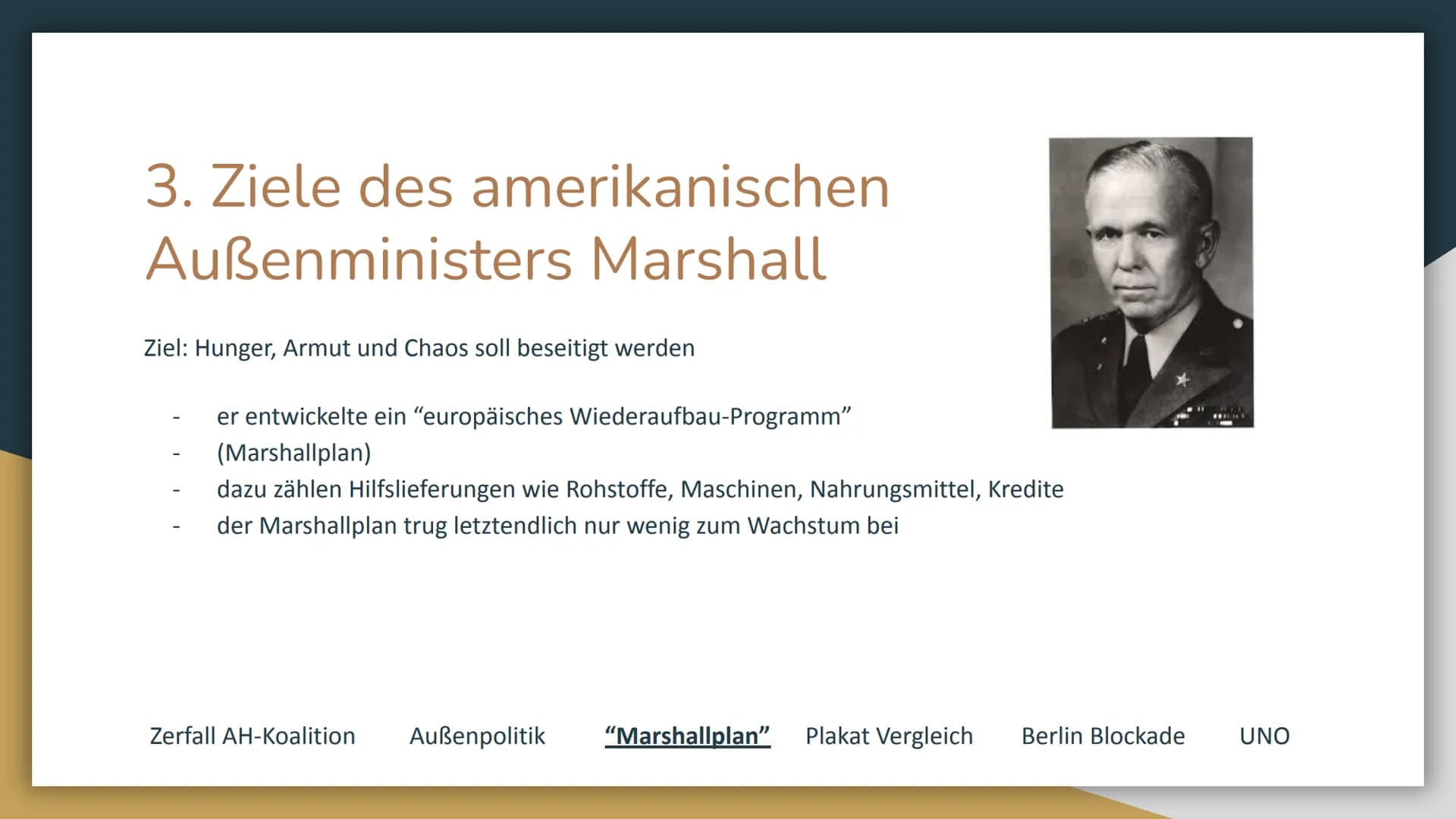 Zerfall der Anti-Hitler-
Koalition und Gründung
der UNO Inhalt:
1.
2.
3.
4.
5.
6.
Zerfall der Anti-Hitler-Koalition und die Gründe
Ziele und