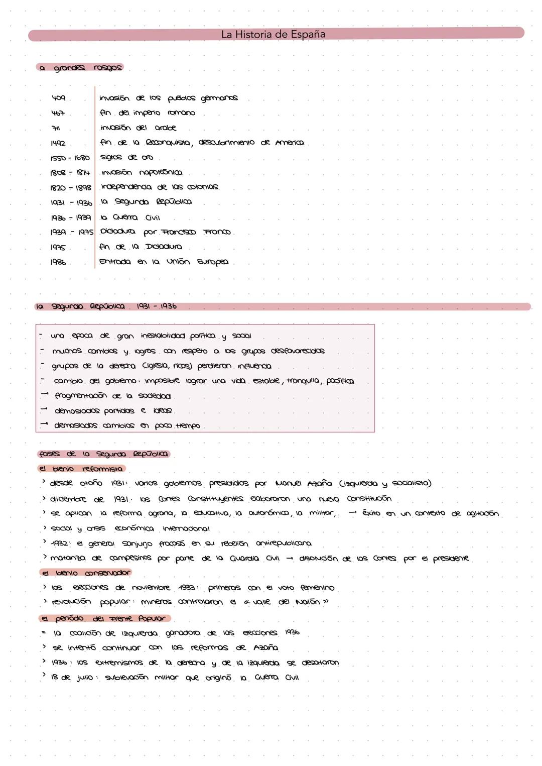 # La Historia de España

## a grandes rasgos

*   409 invasión de los puedos gemanos
*   467 fin del imperio romano
*   711 invasión del ara