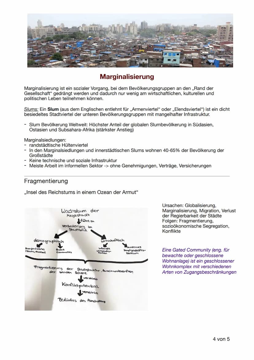 1.
2.
Rang Stadt
4
Metropolisierung und Marginalisierung
Mexiko-
Stadt
Peking
Shanghai
Lagos
5.
Istanbul
6. Karatschi
7. Mumbai
8.
Sao Paulo