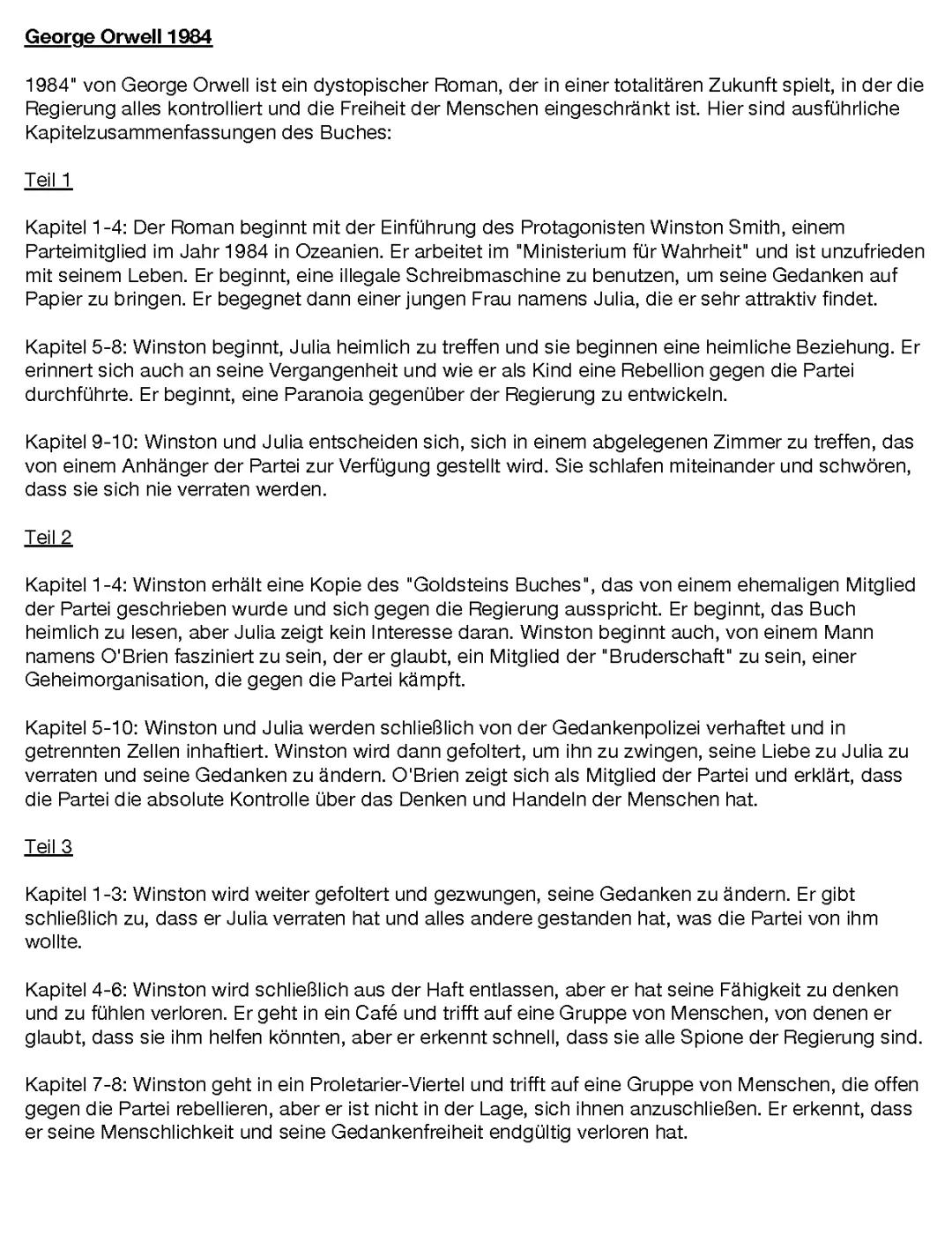 George Orwell "1984" 