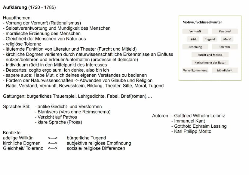 Barock (1600 - 1720)
Hauptthemen:
das Elend der Menschen ohne Gott
- Vergänglichkeit der Welt (vanitas)
Leben im Bewusstsein des Todes
- ird