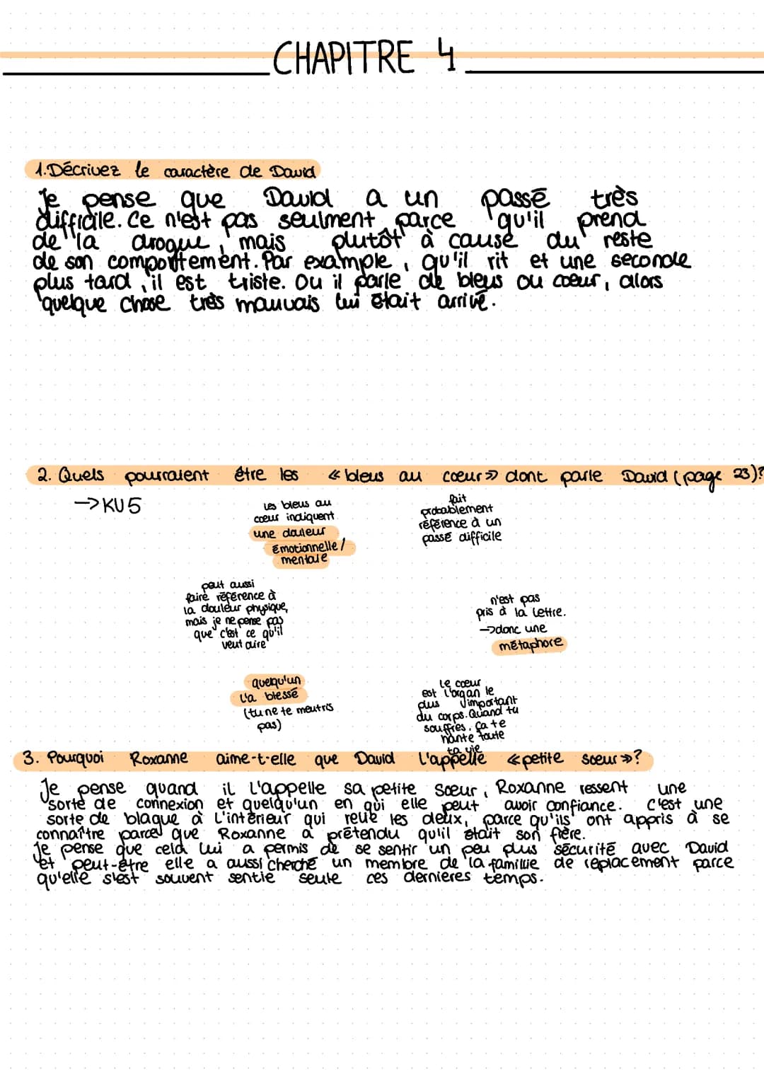 Résumé et résolutions - Un pacte avec le diable, Chapitre 4