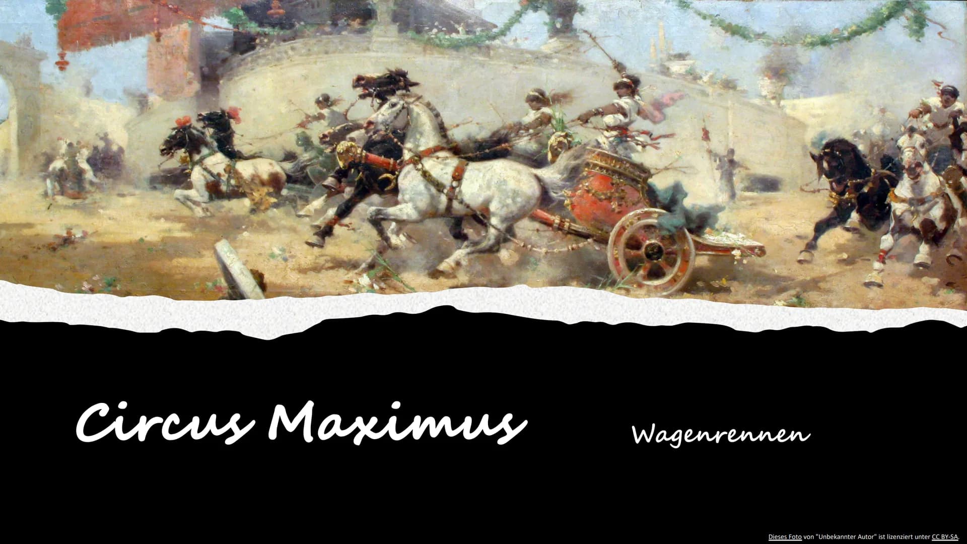 Circus Maximus
Wagenrennen
Dieses Foto von "Unbekannter Autor" ist lizenziert unter CC BY-SA. Wer hat den Circus Maximus erbaut?
• Unter Jul