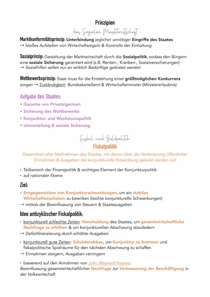 Q2.1 Konjunkturanalyse & Konjunkturpolitik
Herausforderungen prozessorientierter Wirtschaftspolitik
Glossar - Wirtschaftspolitik
Markt: der 