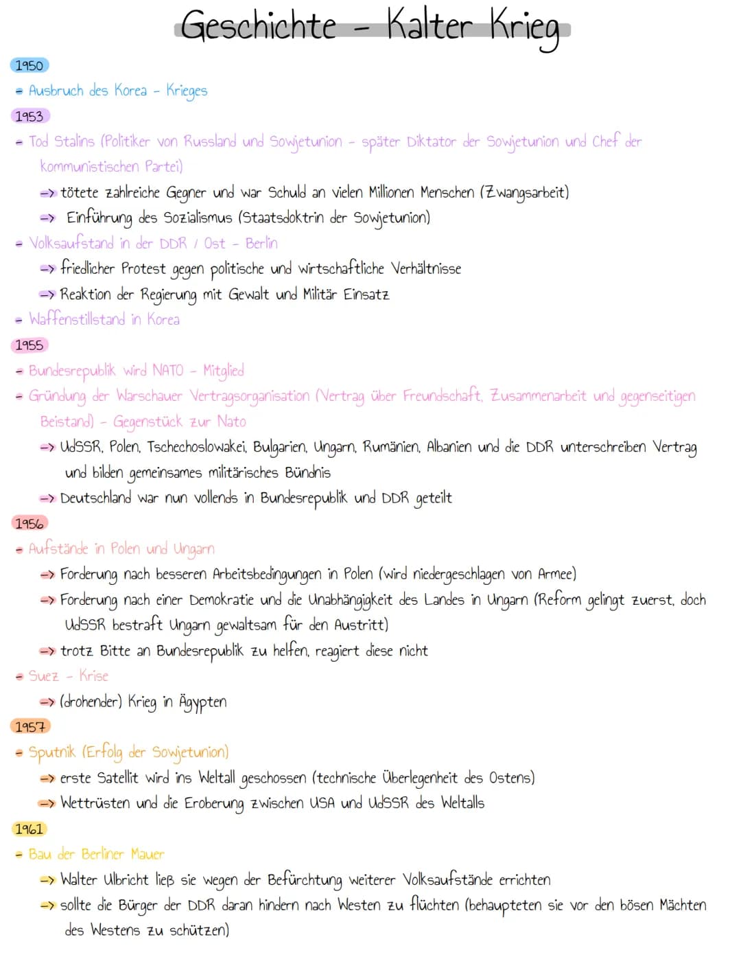 1945
- zweiter Weltkrieg endet
Gründung der UNO (Organisation der Vereinten Nationen)
-> Staatenvereinigung zur Sicherung des Weltfriedens, 