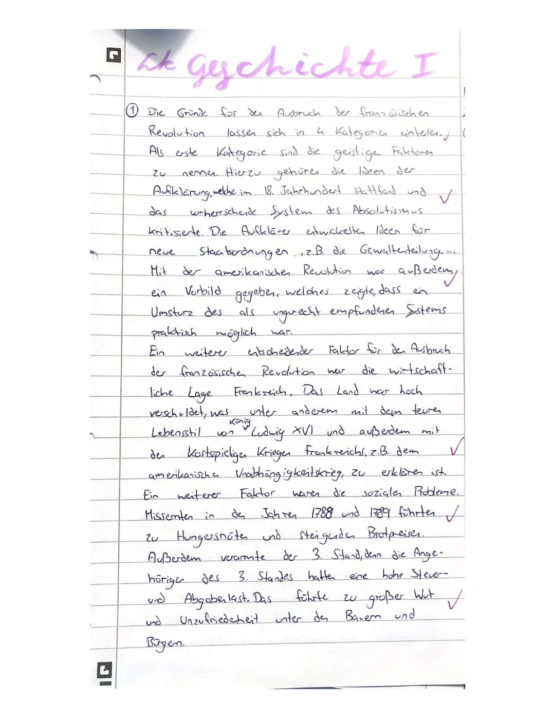 1. Erläutern sie die Ursache
der französischen Revolution.
2. Erklären Sie, wie es zur
Terrotherschaft Robespierres
kam.
3. Fassen Sie die K