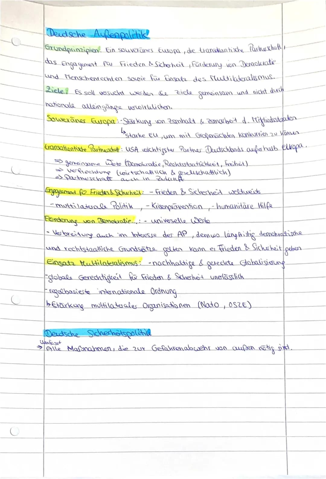  Außenpolitik 