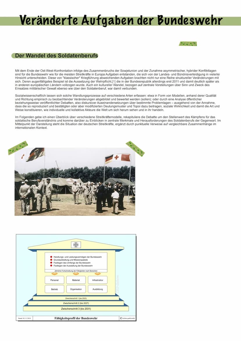 10
X6
Veränderte
Aufgaben
der
Bundeswehr Veränderte Aufgaben der Bundeswehr
Die Bundeswehr verteidigt Deutschlands Souveränität sowie das St