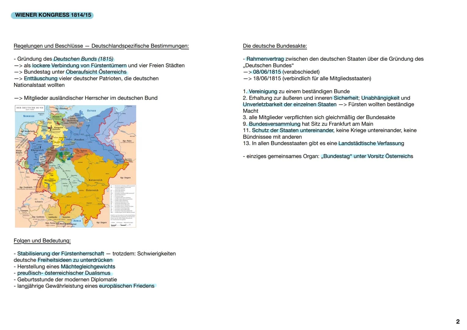 Hintergrundwissen: KOALITIONSKRIEGE und BEFREIUNGSKRIEGE
(1792-1809)
(1813-1815)
Ausgangssituation: grundsätzliche Veränderungen durch Franz