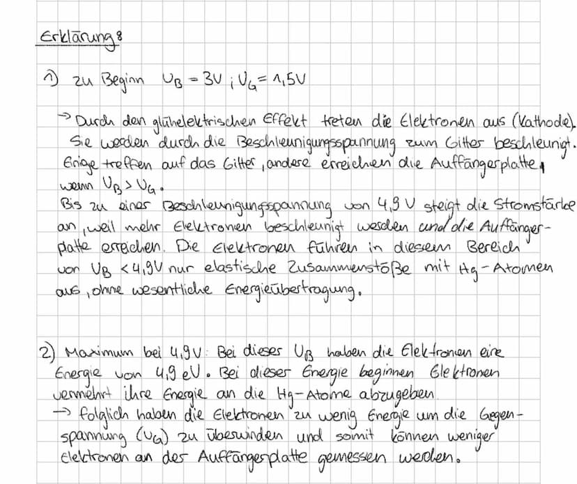 Franck-Hertz-Versuch
Experiment mit Quecksilber
Auffangerplatte
Gitter
Glühkathode
O
0
1
0
0
C
O
Он бv
(A
12
V
0
Heizspannung
Amperemeter (s