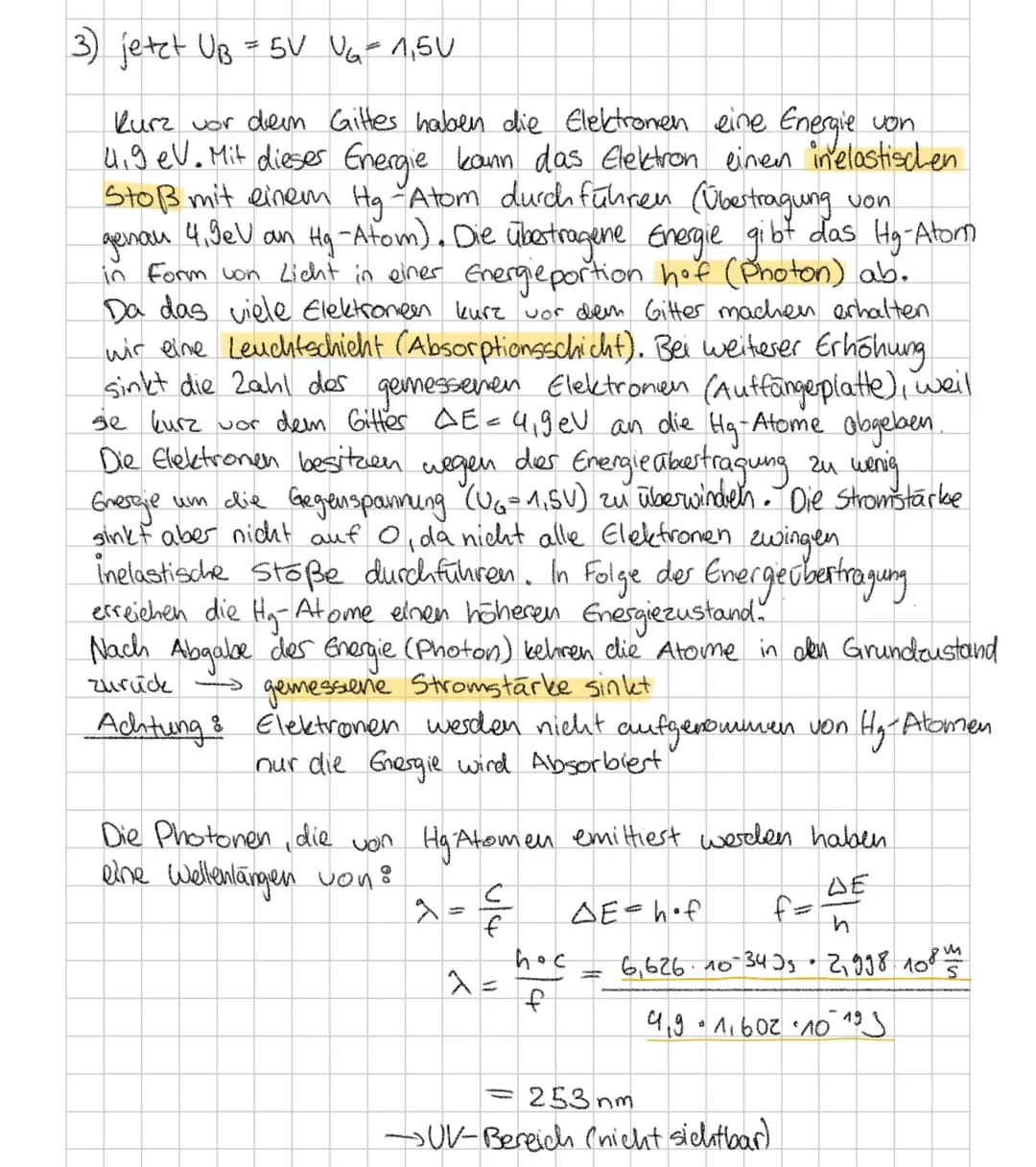 Franck-Hertz-Versuch
Experiment mit Quecksilber
Auffangerplatte
Gitter
Glühkathode
O
0
1
0
0
C
O
Он бv
(A
12
V
0
Heizspannung
Amperemeter (s