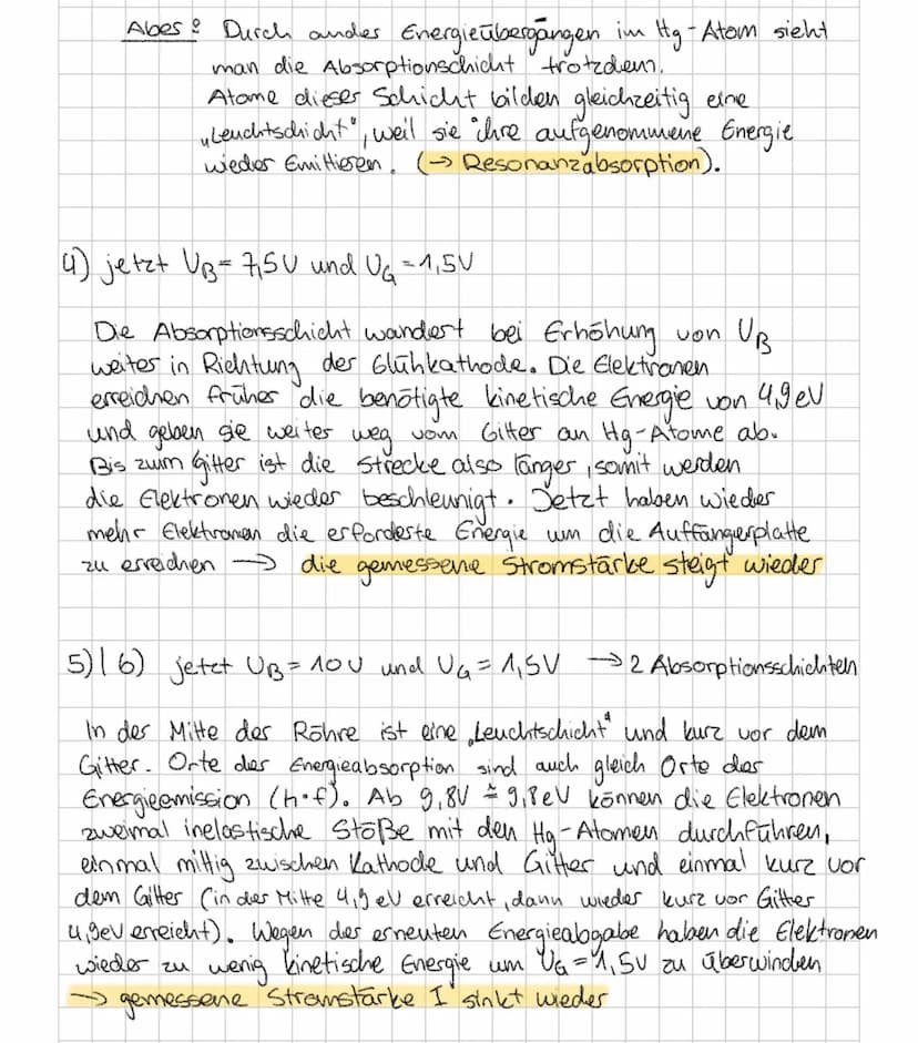 Franck-Hertz-Versuch
Experiment mit Quecksilber
Auffangerplatte
Gitter
Glühkathode
O
0
1
0
0
C
O
Он бv
(A
12
V
0
Heizspannung
Amperemeter (s