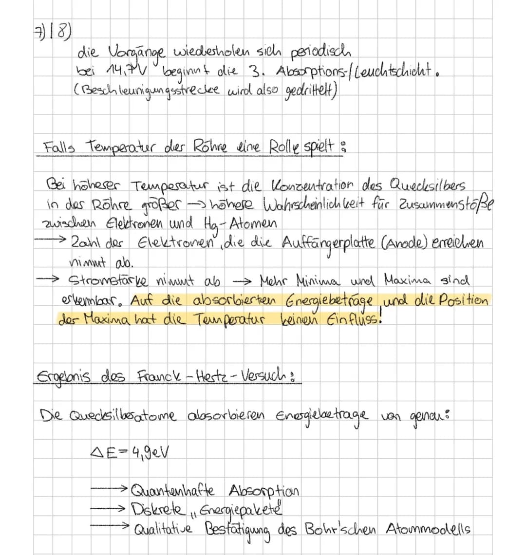 Franck-Hertz-Versuch
Experiment mit Quecksilber
Auffangerplatte
Gitter
Glühkathode
O
0
1
0
0
C
O
Он бv
(A
12
V
0
Heizspannung
Amperemeter (s