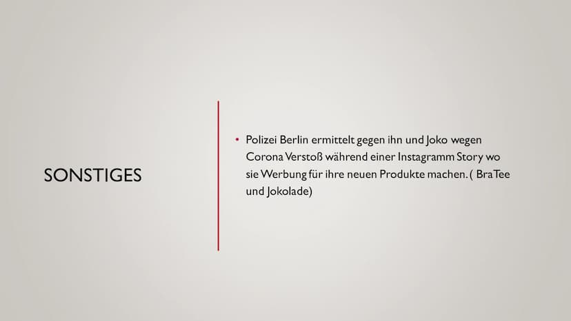 CAPITAL BRA
as
ALKEAK ÜBERSICHT
Steckbrief
Familie
1.
2.
3. Musik
Songanalyse
5. Produkte
6. Umsatz
7. Sonstige STECKBRIEF
• Name (Bürgerlic