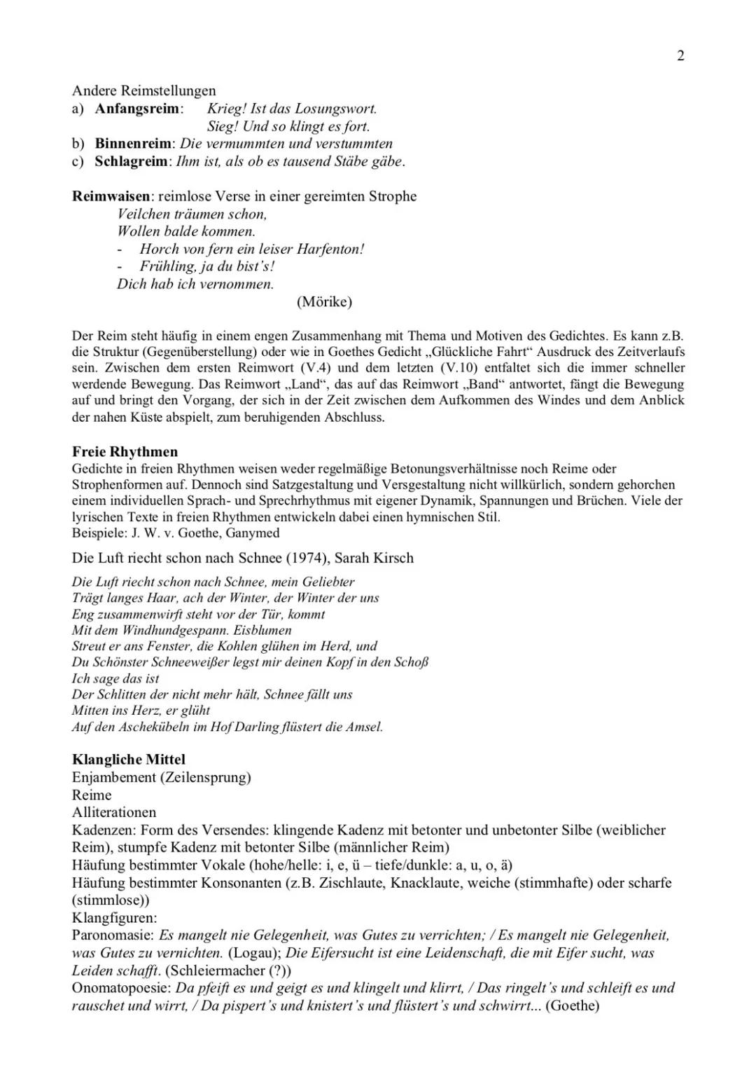 Romantik
Epoche Romantik
Frühromantik 1795-1804
Hochromantik: 1804-18.15
Spät romantik: 18.15-1848
Gedichtsanalyse
-Flucht u. Freiheitsverla