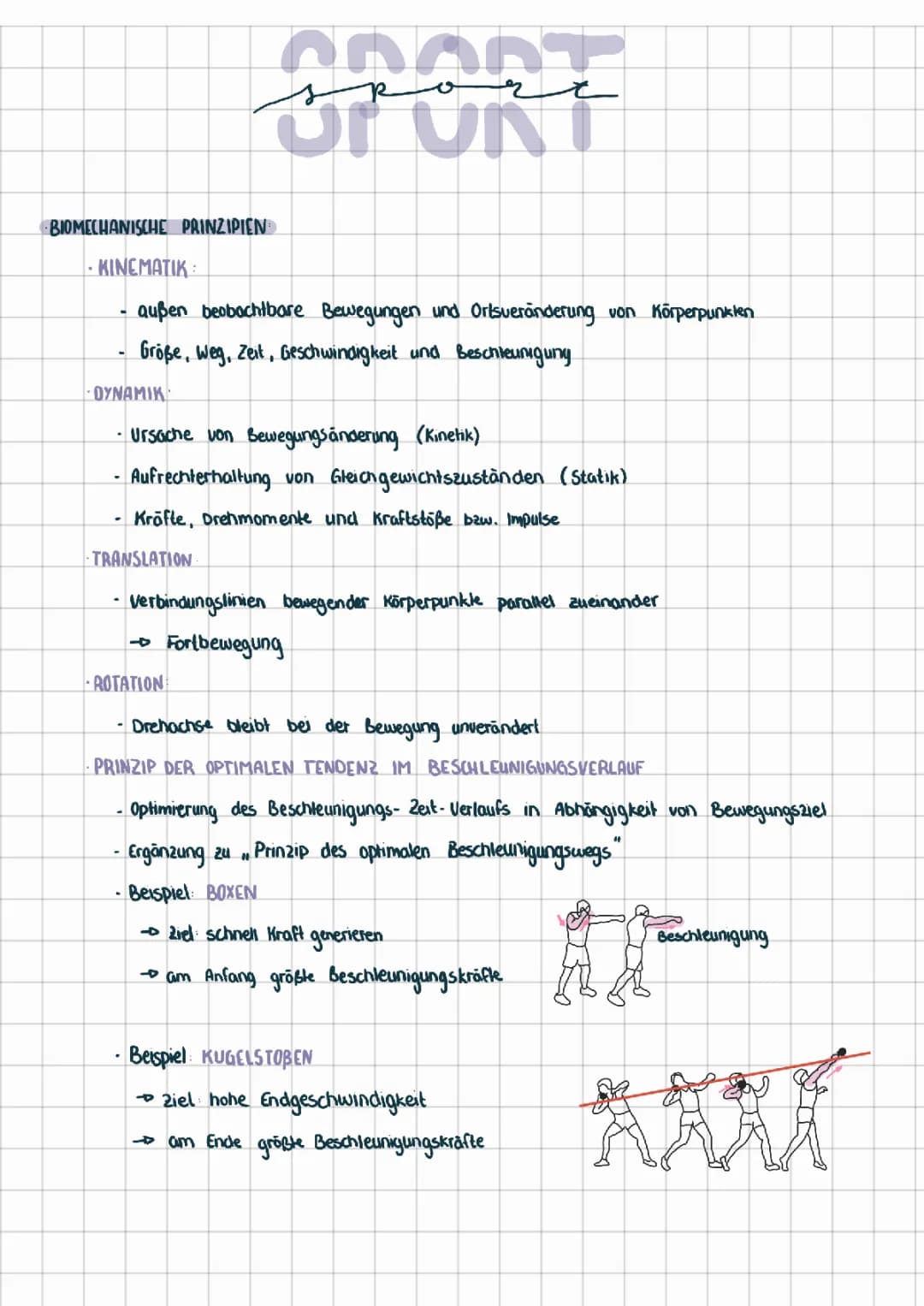 Entdecke Biomechanische Prinzipien im Sport: Weitsprung, Speerwurf und Kugelstoßen
