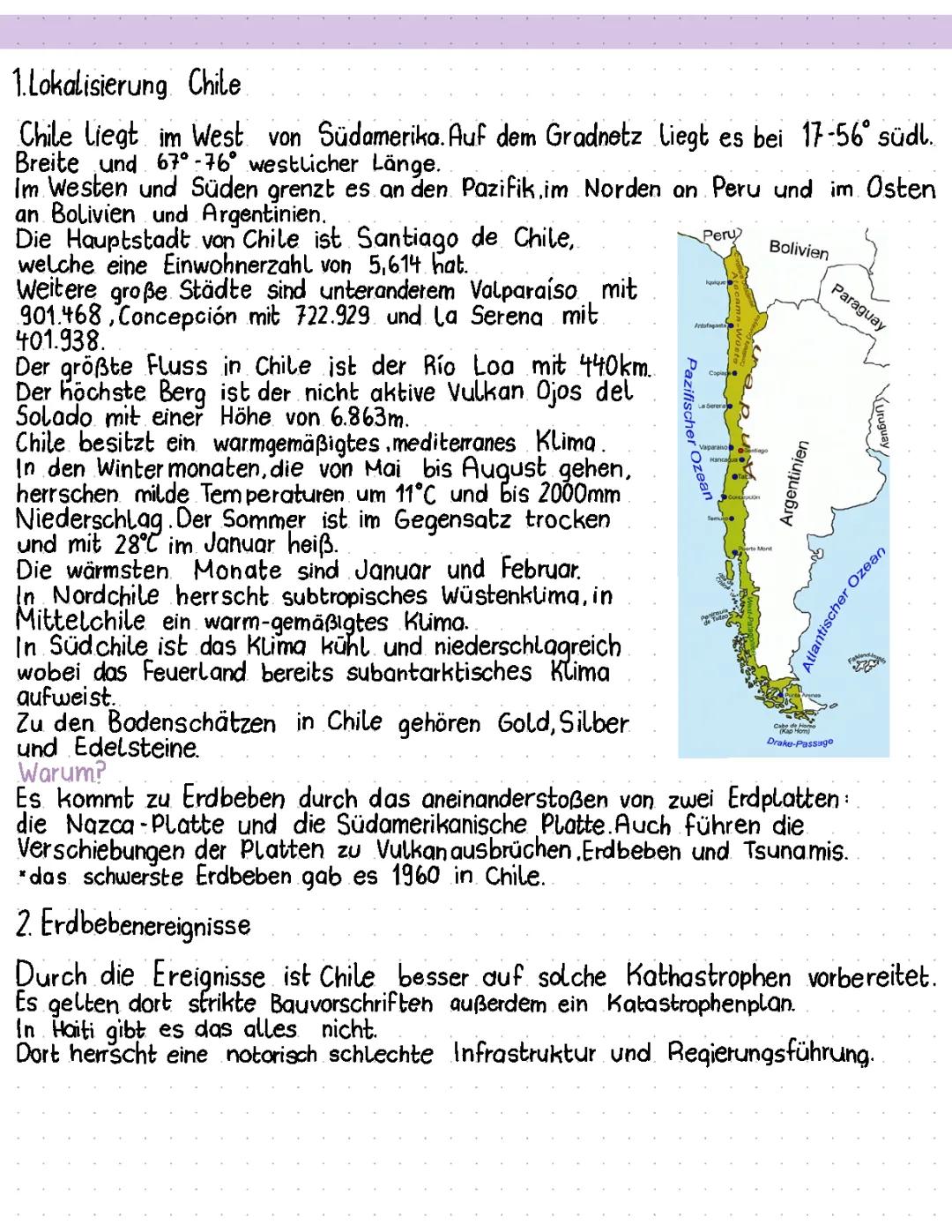 Entdecke Chile: Klimazonen, Karte und Erdbeben