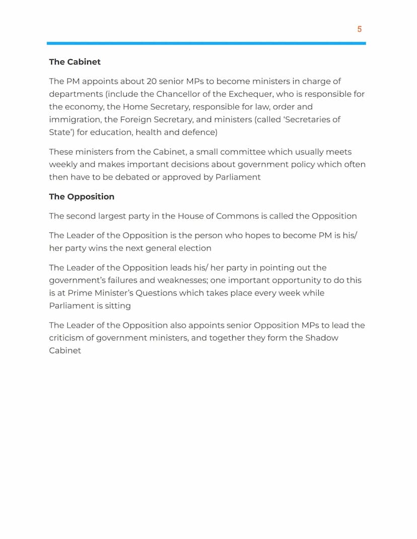 ***
WELCOME TO GREAT BRITAIN!
The UK in the 21st century
History
British identity
The UK system of government
Britain's political parties
Th