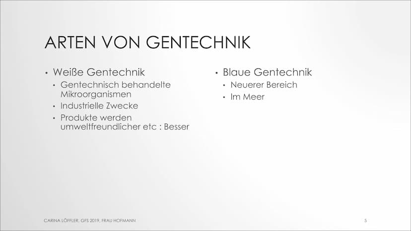 GENFOOD
GENTECHNIK
GFS Biologie
AM BEISPIEL VON LEBENSMITTELN INHALT
.
Definition
Arten von Gentechnik
Ziele der Gentechnik
Zeitliche Entwic